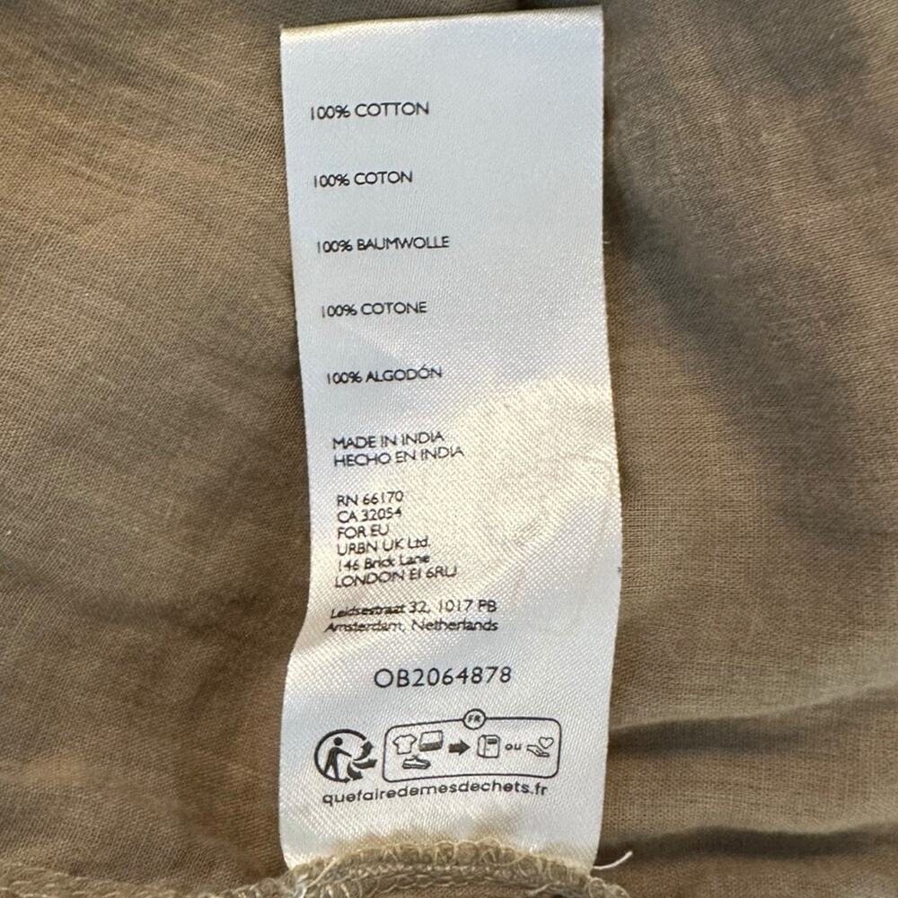 Free People Bohemian Witchy Gypsy Midi Maxi Gauze Dress Olive Small Renaissance - Picture 11 of 14